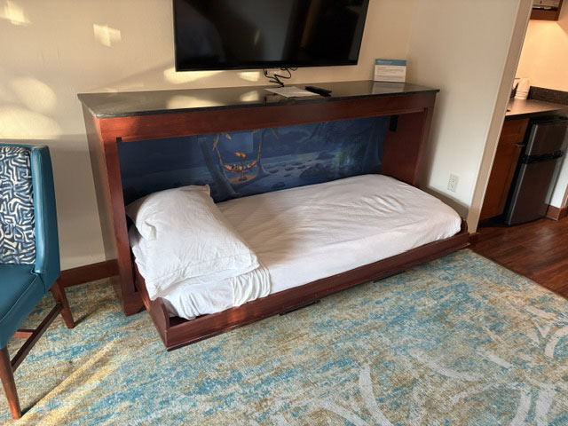 polynesian single pulldown bed