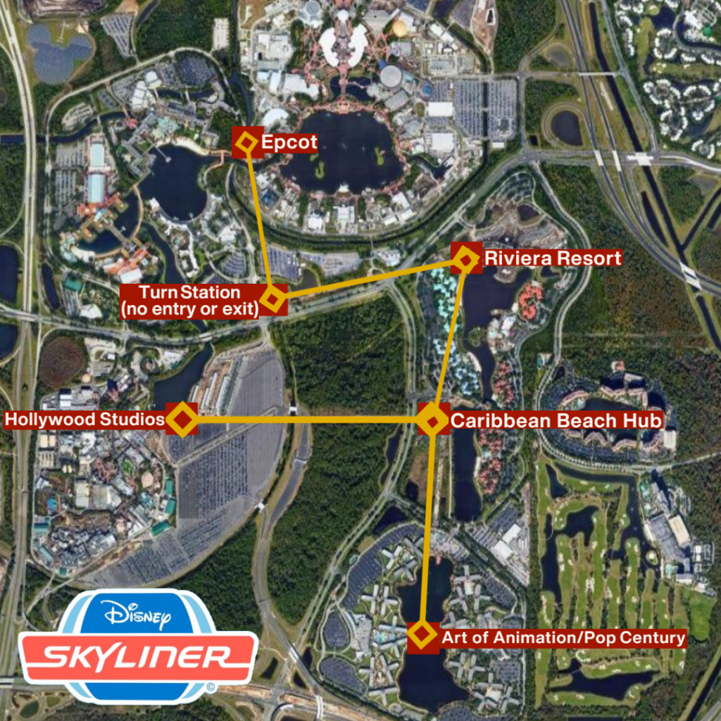 riviera skyliner map